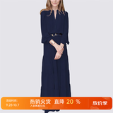MeetMetro玛依尔法式仙女连衣裙女2026秋新款高端气质纯欲风裙子礼服长裙 藏蓝 L