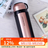 乐扣乐扣（LOCK&LOCK）保温壶304不锈钢大容量便携式家用保温保冷水壶户外露营旅行壶1.5L金色