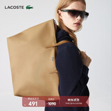 LACOSTE法国鳄鱼女包优雅大容量时尚单肩包托特包女|NF1888PO C87/卡其色 00