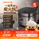 九阳（Joyoung）电饭煲家用5L大容量微压电饭锅多功能智能预约大功率土灶原釜球胆内胆柴火饭蒸饭锅3-10人 50FZ821【升级球胆大容量柴火饭】 5L