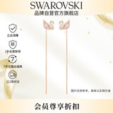 施华洛世奇（SWAROVSKI） SWAN DAZZLING粉色天鹅耳钉耳环女生日礼物女母亲节礼物5469990