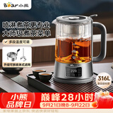 小熊（Bear）煮茶器煮茶壶 喷淋式蒸茶器蒸茶壶泡茶壶 蒸煮一体养生壶 1.2升 ZCQ-D12L6