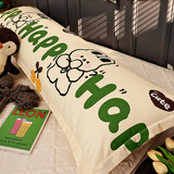 恩兴可爱双人1米8超长枕头情侣用1.5米大靠背睡觉抱枕长条靠枕芯+枕套 0.9m床长枕芯（赠幸运狗狗纯棉长枕套）