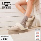 UGG秋季女士经典舒适厚底毛拖包头休闲懒人毛毛鞋勃肯鞋 1122550 SAN | 沙色 38 39码及以下建议拍大一码