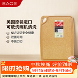世廚（SAGE）美国进口切菜板抗菌砧板耐高温案板不伤刀易清洗带凹槽30*40*1cm