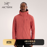 ARC'TERYX始祖鸟 GAMMA HOODY 防风 男子 软壳夹克 STONE RED/绯岩红 M