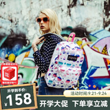 JANSPORT杰斯伯双肩背包男女清新森系书包繁花波点旅行包通勤电脑包 T50133V彩红泡泡-无侧袋无隔层