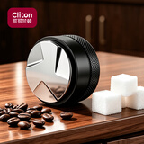 CLITON三叶咖啡布粉器 金属三浆压粉锤意式咖啡机压粉器大号53mm