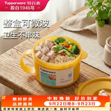 特百惠（Tupperware）微波460ml水晶汤碗可加热学生上班族便携野餐露营饭盒单个果汁橙