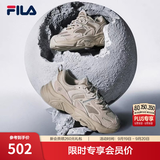 斐乐火星2丨FILA老爹鞋复古跑鞋黑色女休闲鞋舒适缓震通勤百搭休闲鞋 驼丝锦-DO-F12W131116F 38.5