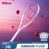 Wilson威尔胜轻量大拍面舒适粉白休闲网球拍BURN PINK   WR087910U2