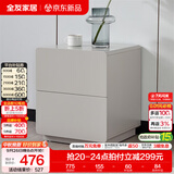 全友家居【床头柜合集】小型收纳储物柜卧室小桌子客厅边角柜斗柜家具 126352-2二抽床头柜B*2