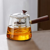忆壶茶（YIHUTEA）茶壶玻璃泡茶壶侧把过滤煮茶壶加厚耐热电陶炉烧水壶养生煮茶器 700ML蒸煮双胆壶