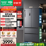 容声方糖515L法式多门冰箱双系统双循环超薄零嵌入式除菌一级能效风冷无霜国家补贴BCD-515P60FZMAD灰