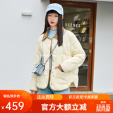 坦博尔新款羽绒服女秋冬新款轻薄短款小个子翻领韩版百搭外套TD236266 黄油蜜 XS 155/80A（建议体重115斤以内）