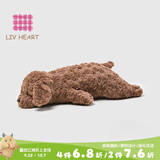 LIV HEART贵宾犬毛绒玩具玩偶狗狗睡觉抱枕公仔生日礼物—贵宾犬巧克力棕L