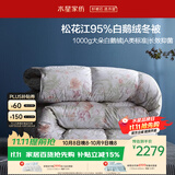 水星家纺羽绒被鹅绒被95%白鹅绒被子冬被冬季加厚被芯双人200×230约4.6斤