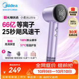 美的（Midea）高速吹风机30天免费试用 66亿等离子家用大功率速干智能数显屏美的小柔光Ultra FG506紫节日礼物