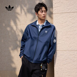 adidas通勤百搭三条纹休闲运动夹克早秋外套男女阿迪达斯三叶草