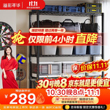 溢彩年华重型置物架落地货架厨房阳台杂物收纳架可调【加宽120cm】2399