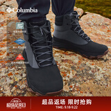 Columbia哥伦比亚户外男子银点热能夹棉轻盈缓震防水雪地靴BM2032 028灰色/黑色 44 (29cm)