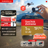 Sandisk闪迪1TB TF(MicroSD)内存卡4K极速金卡A2 V30 U3兼容大疆Pocket3/4P/Action 6运动相机/无人机存储卡