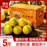 土八鲜赣南脐橙早熟橙子纽荷尔鲜橙新鲜水果手剥甜橙礼盒 奋斗橙4.5-5斤【单果110g+】