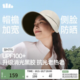 蕉下（beneunder）遮阳帽女防晒帽男鸭舌帽棒球帽大帽檐全脸遮阳太阳帽子防紫外线 橡灰米 【魔术贴款】