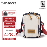 新秀丽时尚随身男士小包单肩包斜跨手机包休闲轻便胸包QU8 红色/蓝色