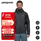 巴塔哥尼亚（Patagonia）男士徒步通勤款T3防雨透气夹克硬壳冲锋衣torrentshell 3L 85241 BLK M 171/180(CM) 70/80(KG)