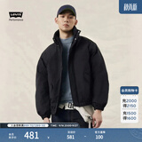 Levi's李维斯情侣同款简约休闲轻薄防寒舒适保暖羽绒服休闲外套 黑色 2XL 女生建议拍小一码