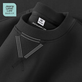 JEANSWEST LIFE真维斯无帽卫衣男春秋季宽松打底外套倒三角设计重磅圆领上衣C