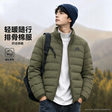阿迪达斯（adidas）棉服男装 2026秋冬新款户外保暖运动服潮流时尚休闲加厚夹克外套 KS7698/橄榄绿/立领 3XL