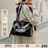 拉菲斯汀（La Festin）【徐若晗同款】抱抱包女2026新款托特腋下hobo包生日礼物送女生 慕斯黑-大号 | 可装11英寸iPad | 现货即发