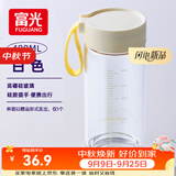 富光玻璃杯高硼硅玻璃水杯子女生便携牛奶咖啡刻度高颜值茶杯480ml