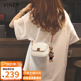 viney牛皮包包女包迷你小圆包洋气单肩斜挎包生日礼物高级感送女友老婆