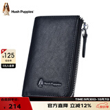 暇步士（Hush Puppies）钥匙包男高端植鞣皮车钥匙包真皮卡包钱夹休闲证件包生日礼物