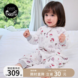 nest designs婴儿睡袋婴幼儿竹棉纱布宝宝睡袋用品分腿防踢被四季通用四层双层 蘑菇屋-四层（建议室温24-26℃） 100码(建议身高90-100cm)年龄2-3岁