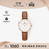 丹尼尔惠灵顿（DanielWellington）DW女士手表经典皮质简约时尚欧美石英腕表生日礼物送女友DW228