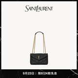 YSL圣罗兰 女士PUFFER TOY羊皮革手袋ysl包包女包 黑色金链 U