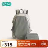 BAGSMART双肩包轻行背包男女轻便出游通勤大容量出差学生书包电脑包旅行包 灰色（可容纳16英寸笔记本）