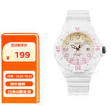 卡西欧（CASIO）手表女学生考试手表儿童指针夜光运动防水男女石英表LRW-200H-4E2