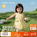 巴拉巴拉童装宝宝裙子婴儿连衣裙儿童公主裙2026新款夏装透气甜美网纱拼接
