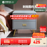 雅兰床头柜卧室储物柜置物简约床边柜收纳柜 （需自行安装柜脚/把手） 米洛Milo(灰色）