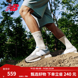 NEW BALANCE NB327 官方秋季休闲鞋男女情侣情侣复古舒适增高情侣运动鞋 灰色/白色 MS327LAB 44 (脚长28cm)