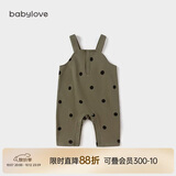 babylove男女宝宝背带裤春秋洋气长裤婴儿连体裤外出纯棉休闲裤子