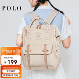 POLO双肩包女士大容量书包iPad电脑包包大学生旅行通勤背包送生日礼物