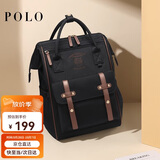 POLO双肩包女士大容量书包iPad电脑包包大学生旅行通勤背包送生日礼物