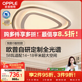 欧普照明（OPPLE）护眼全光谱吸顶灯卧室灯LED智能线条灯简约轻奢大瓦数 三角形悦影