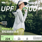 蕉下（beneunder）防晒衣女防晒服出行宽松透气2026年春季户外运动百搭AL417情人节 浅炭灰 均码 加大